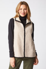 Reversable Sherpa/Faux Suede Vest