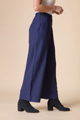 Crinkle Crepe Solid Aria Pant