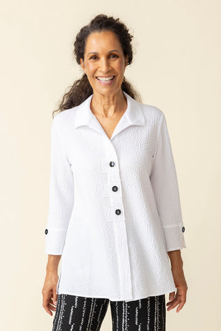 Pucker Weave Swing Shirt