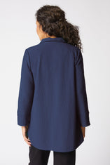 Pucker Weave Tunic Shirt