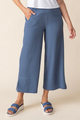 Pucker Weave Crop Pant