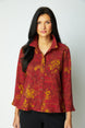 Pucker Weave Flounce Top