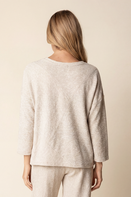 Monterey Stripe Seamed Top