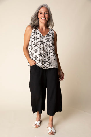 Amalfi Floral Pleat Tank
