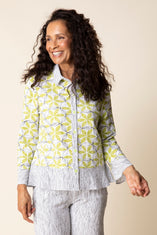 Amalfi Floral Flounce Top