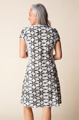 Fine Lines Pucker Weave Astrid Dress
