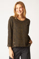 Pucker Weave Mosaic Print Button Pullover