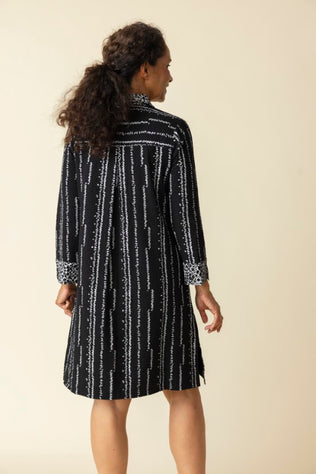 Pucker Weave Shirt Dress