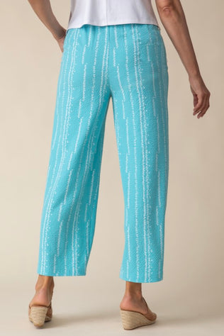 Pucker Weave Tulip Hem Pants