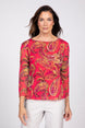 Paisley Mesh Sienna Top