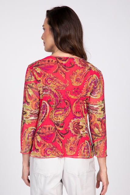Paisley Mesh Sienna Top