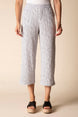 Fine Lines Pucker Weave Capri