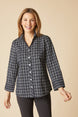 Mixed Grid Midtown Tunic