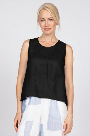 Linen Pleat Front Tank