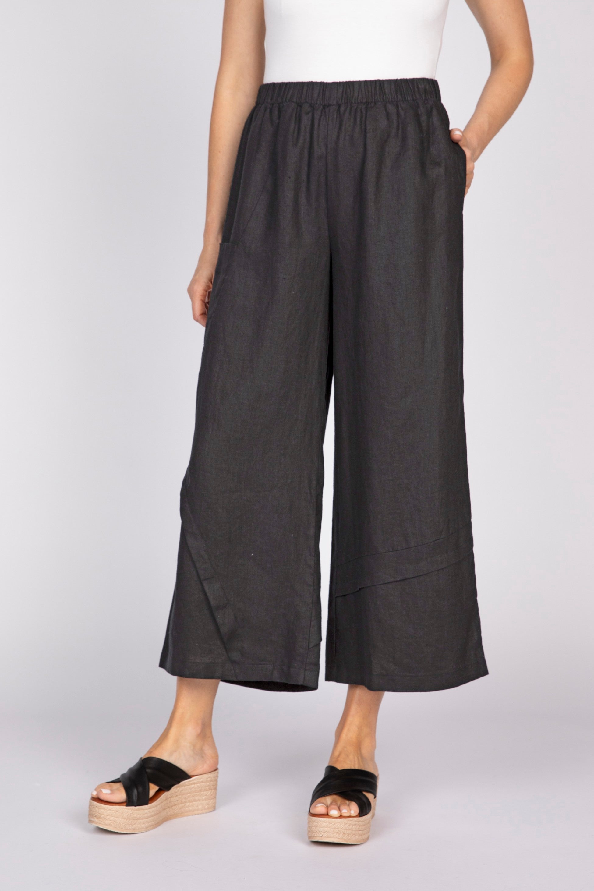 パンツ House on the Hill Parent Pants S Crinkle Crepe Travel Pant | Olivia by Habitat – Habitat Clothes