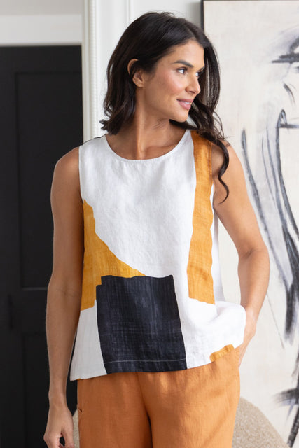 Coastal Colorblock Sunset Tank
