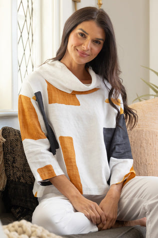 Coastal Colorblock Stay Centered Cowl
