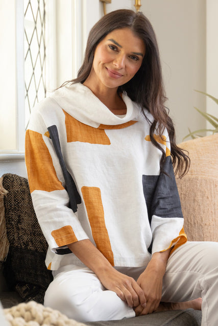 Coastal Colorblock Stay Centered Cowl