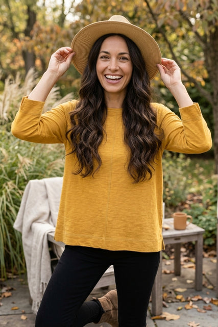 Peruvian Cotton Boatneck Tee