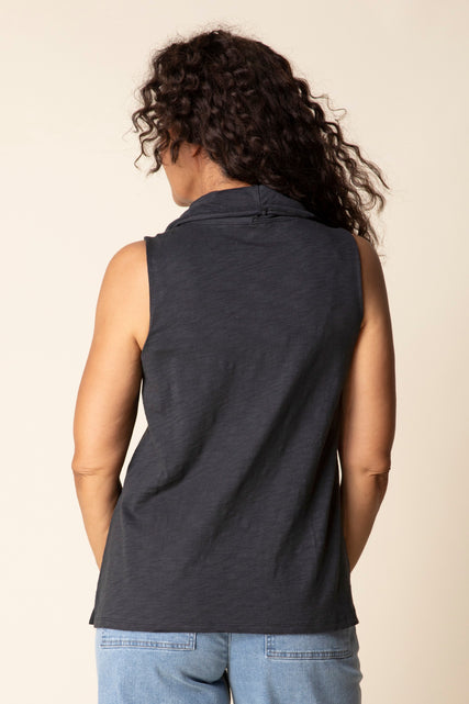 The Ruched Sleeveless Tunic