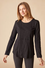 Cotton Pebble Seamed Tunic