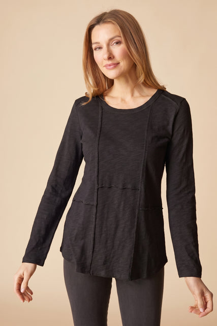 Cotton Pebble Seamed Tunic