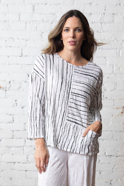 Bamboo Stripe Brooklyn Top