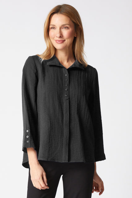 Express Travel Button Detail Shirt