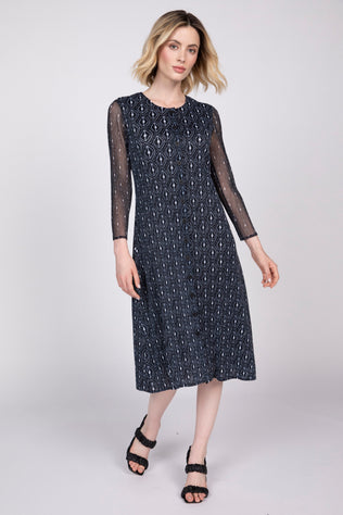 Parisian Pleat Diamond Dress