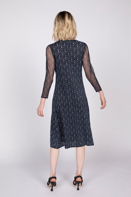 Parisian Pleat Diamond Dress