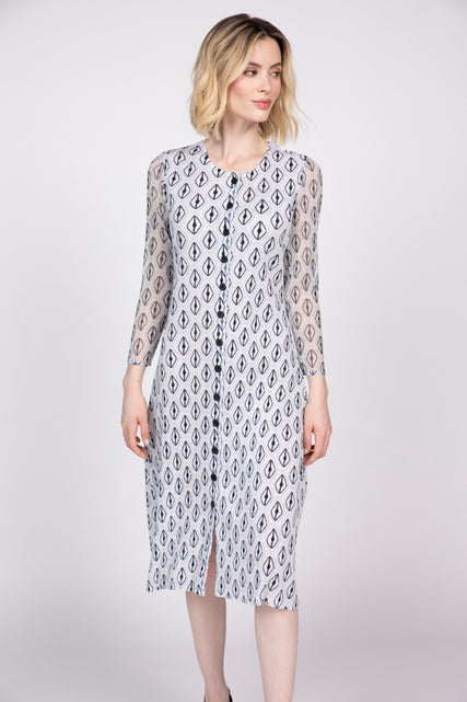 Parisian Pleat Diamond Dress