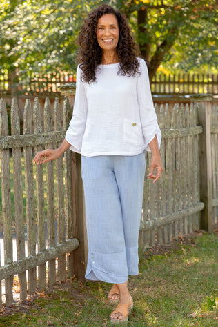 Whisper Jacquard Rayon Crop Pant