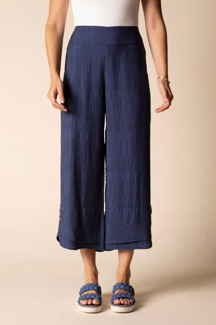 Whisper Jacquard Rayon Crop Pant