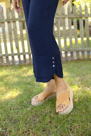 Whisper Jacquard Rayon Crop Pant