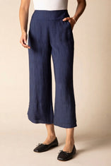 Whisper Jacquard Rayon Crop Pant