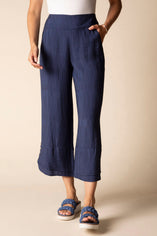 Whisper Jacquard Rayon Crop Pant