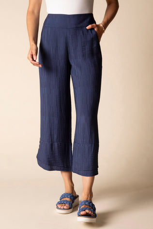 Whisper Jacquard Rayon Crop Pant
