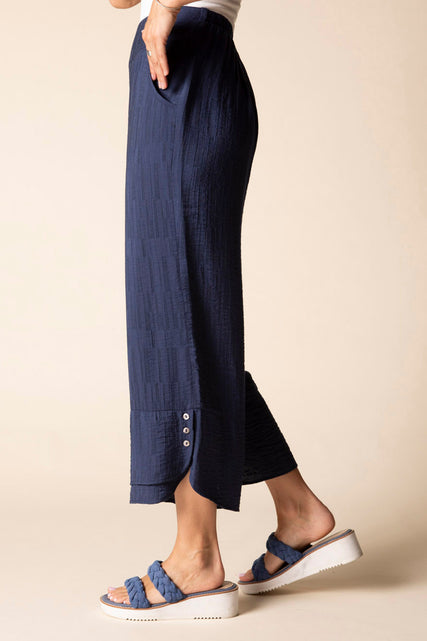 Whisper Jacquard Rayon Crop Pant