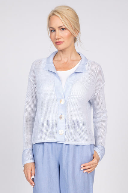 Mesh Stitch Go To Cardigan