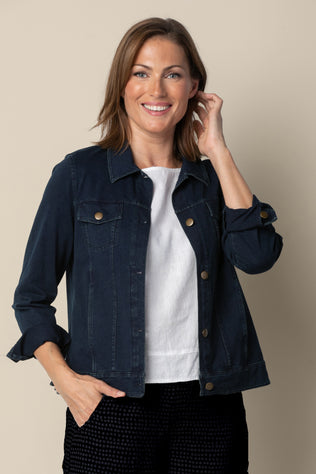 Stonewash Knit Jean Jacket