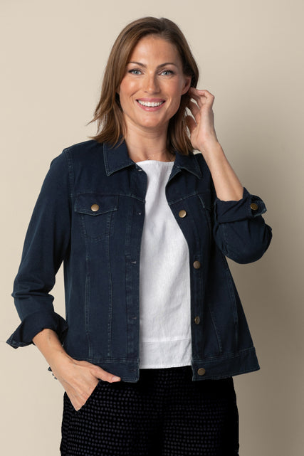 Stonewash Knit Jean Jacket