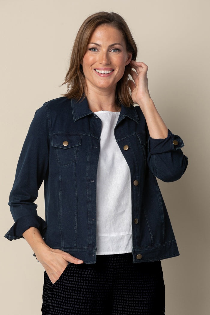 Stonewash Knit Jean Jacket