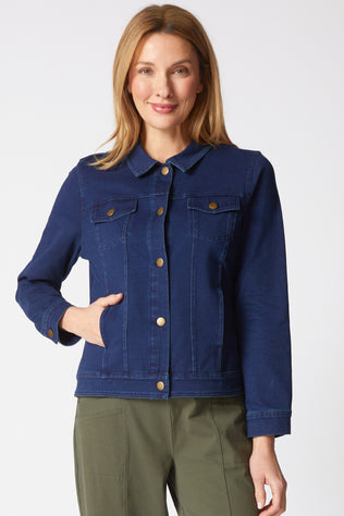 Stonewash Knit Jean Jacket