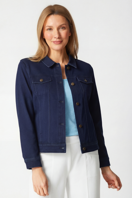 Stonewash Knit Jean Jacket