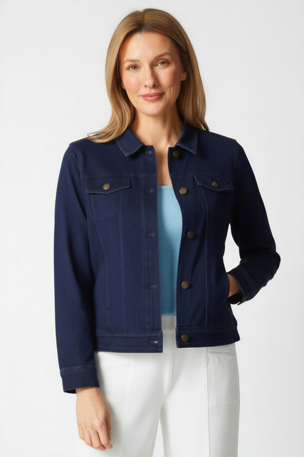 Stonewash Knit Jean Jacket