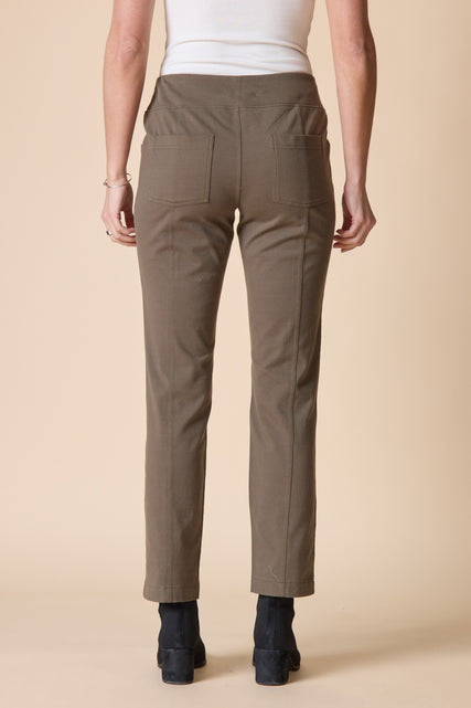 Stonewash Knit Straight Pant
