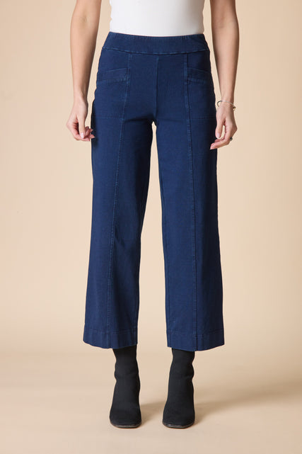 Stonewash Knit Pocket Flood Pant