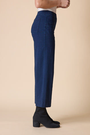 Stonewash Knit Pocket Flood Pant