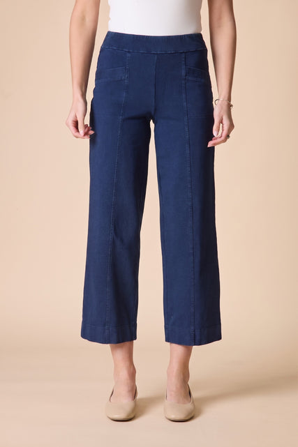 Stonewash Knit Pocket Flood Pant