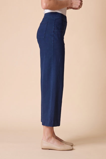 Stonewash Knit Pocket Flood Pant